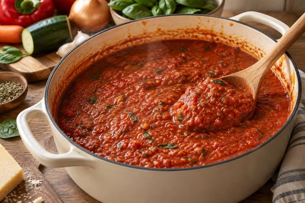 Hidden Veggie Pasta Sauce Hidden Veggie Pasta Sauce recipe from Little Bites Kitchen