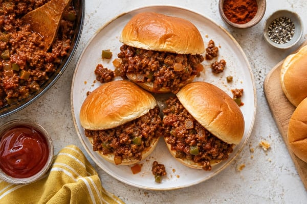 Sunday Sloppy Joe Sandwiches Sunday Sloppy Joe Sandwiches recipe from Heritage Fork Suppers