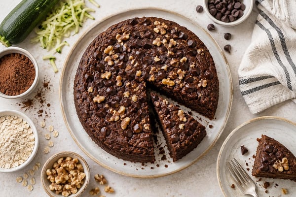Healthy Chocolate Cake recipe from The Snap Skillet