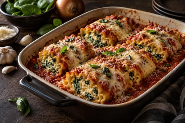 Lasagna Roll Ups recipe from Hearthday Table