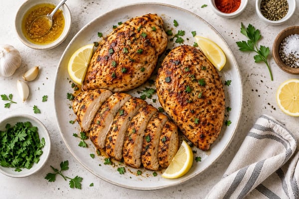 Air Fryer Chicken Breasts recipe from The Snap Skillet