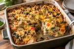 Cottage Cheese Breakfast Casserole recipe from The Frosted Fork