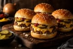 Cheeseburger Sliders recipe from The Frosted Fork
