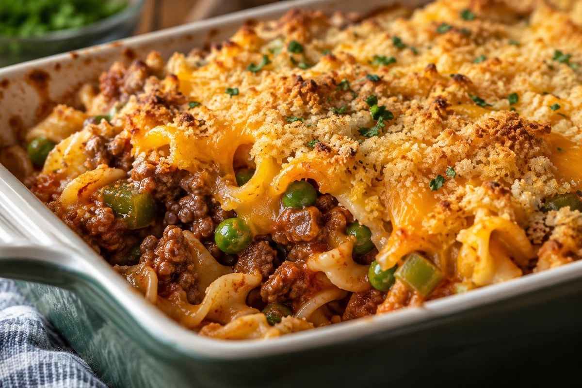 Sloppy Joe Casserole Sloppy Joe Casserole recipe from The Frosted Fork