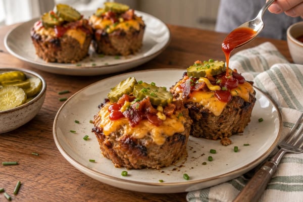 Cheeseburger Meatloaf Cups Cheeseburger Meatloaf Cups recipe from Ketolite Table
