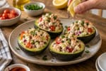 No-Bun Avocado Tuna Salad Boats recipe from Carb Smart Table