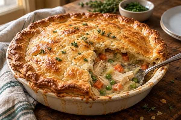 Chicken Pot Pie recipe from Hearthday Table