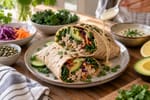 Glow Avocado Kale Turkey Wraps Dinner recipe from Bright Balance Kitchen