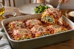 Spinach Lasagna Roll-Ups recipe from Freezer Meals Hub
