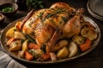 Buttery Mom’s Roast Chicken with Vegetables recipe from Heritage Fork Suppers