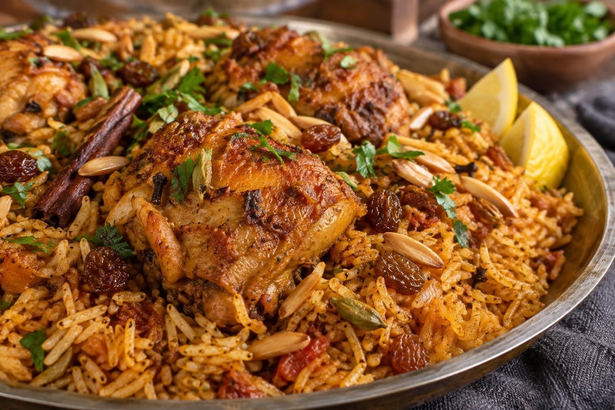 Chicken Kabsa Style Rice Tray Chicken Kabsa Style Rice Tray recipe from Crescent & Sumac Kitchen