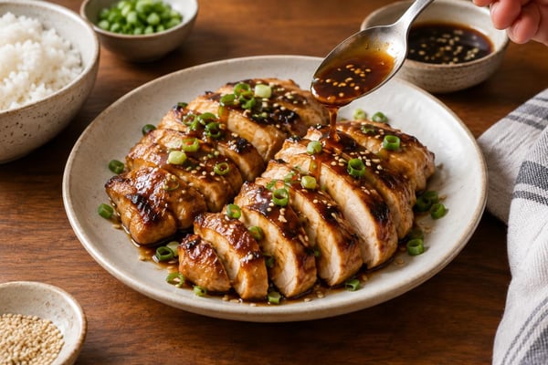 Air Fryer Chicken Teriyaki recipe from The Snap Skillet