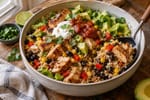 Chicken Burrito Bowls recipe from Derek's Table