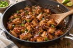 15-Minute Honey Sriracha Chicken Thigh Bites recipe from Quarter Hour Table