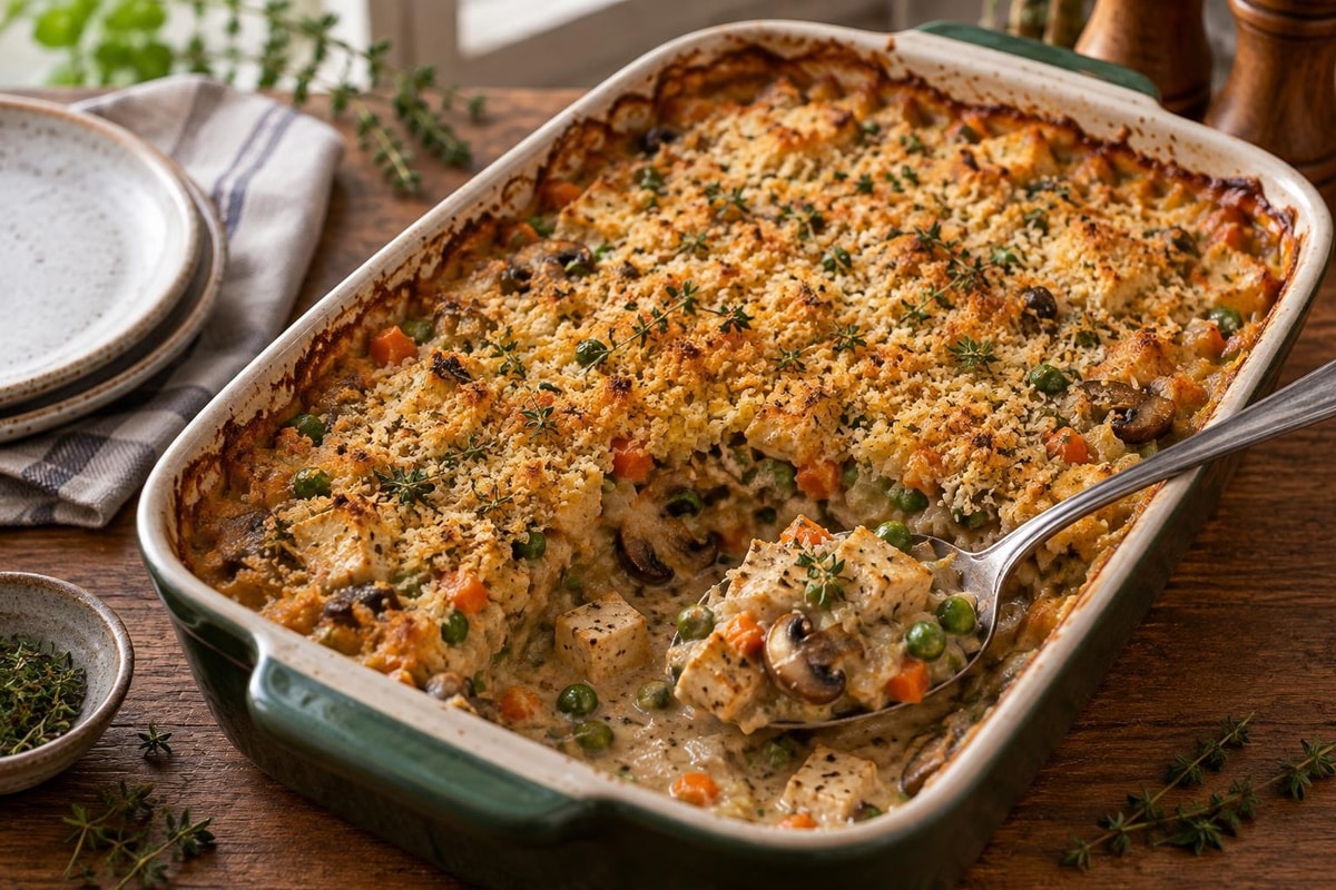 Chicken and Mushroom Casserole recipe from The Verdant Spoon