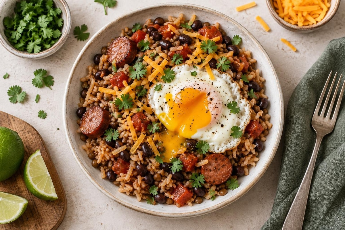 Crowd Feed Smoky Lentil Taco Rice Crowd Feed Smoky Lentil Taco Rice recipe from Pantry Ledger Kitchen