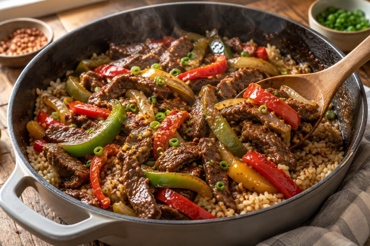 Pepper Steak recipe from Simone's Protein Plate
