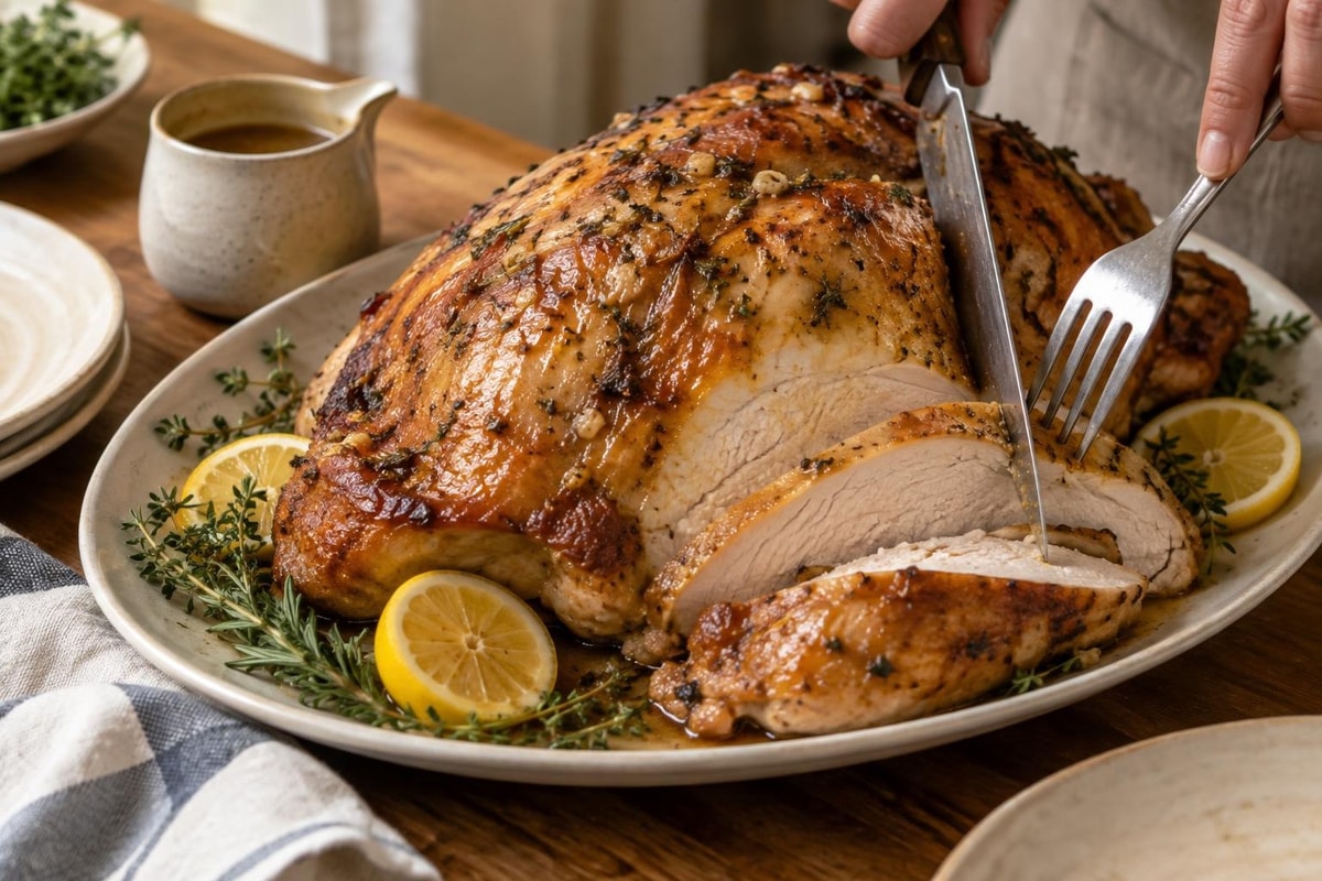 Golden Honey Glazed Roast Turkey Breast Golden Honey Glazed Roast Turkey Breast recipe from Heritage Fork Suppers