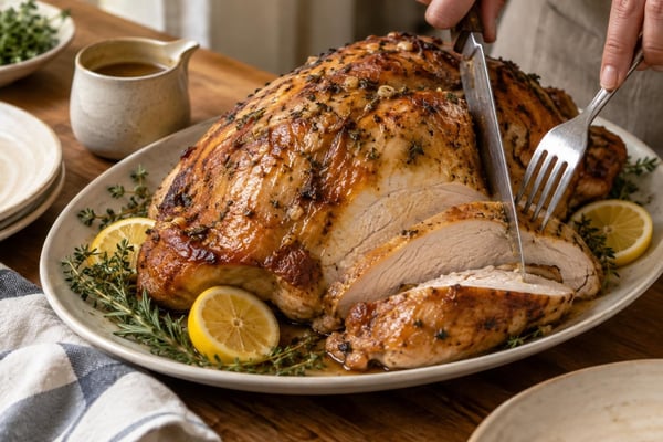 Golden Honey Glazed Roast Turkey Breast Golden Honey Glazed Roast Turkey Breast recipe from Heritage Fork Suppers