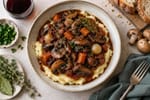 Vegan Mushroom Bourguignon recipe from Pure Fork Plant Lab