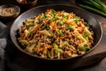 Egg Roll Bowl Style Turkey Skillet recipe from Sage & Millet Kitchen