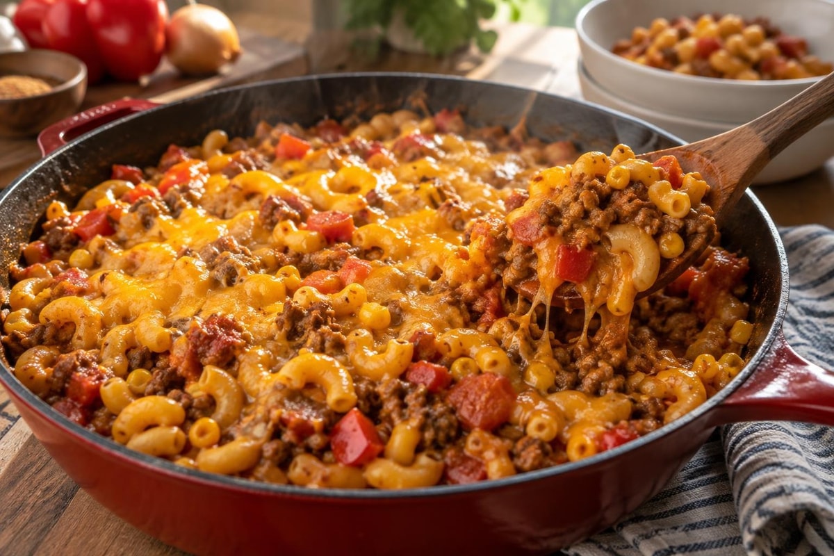 Taco Macaroni recipe from Pebble Plate Kids