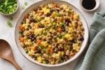 Stretch Egg Fried Rice Vegetable Clean-Out recipe from Pantry Ledger Kitchen