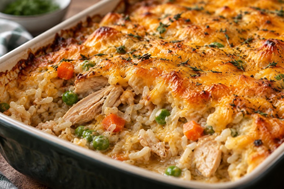 No Peek Chicken and Rice Casserole No Peek Chicken and Rice Casserole recipe from The Frosted Fork