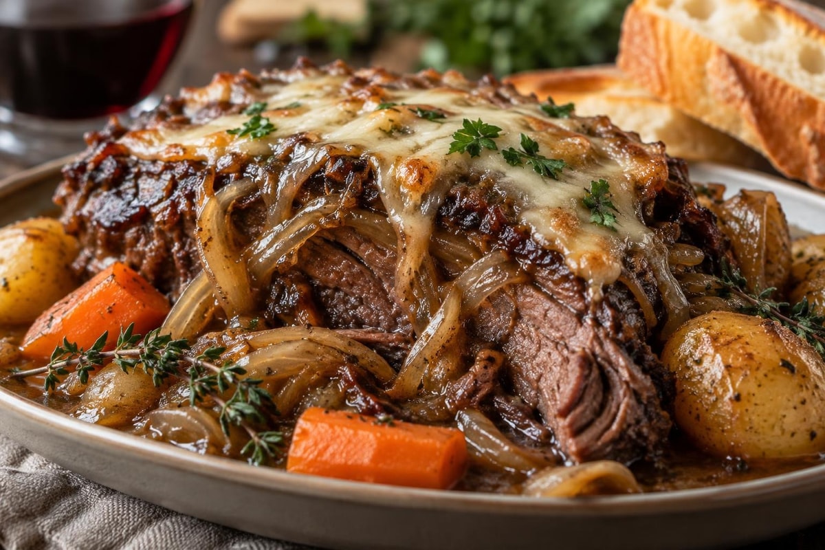 French Onion Pot Roast French Onion Pot Roast recipe from Hearthday Table
