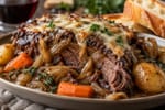 French Onion Pot Roast recipe from Hearthday Table
