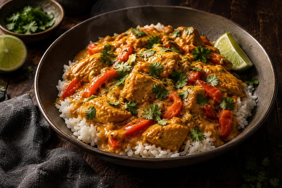 Coconut Curry Chicken Skillet recipe from Clear Brook Kitchen