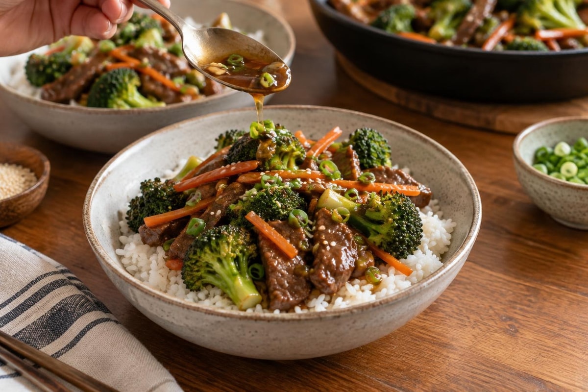 Mild Broccoli Beef Rice Bowls (Mild) Mild Broccoli Beef Rice Bowls (Mild) recipe from Little Fork Academy