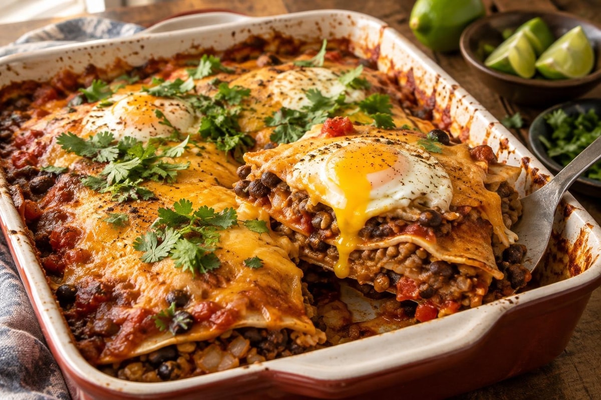 Pantry Tortilla Bean Enchilada Stack Pantry Tortilla Bean Enchilada Stack recipe from Pantry Ledger Kitchen