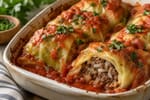 Buttery Stuffed Cabbage Rolls recipe from Heritage Fork Suppers