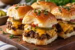 Mini Cheeseburgers on Hawaiian Rolls with Fresh Herbs recipe from Pebble Plate Kids