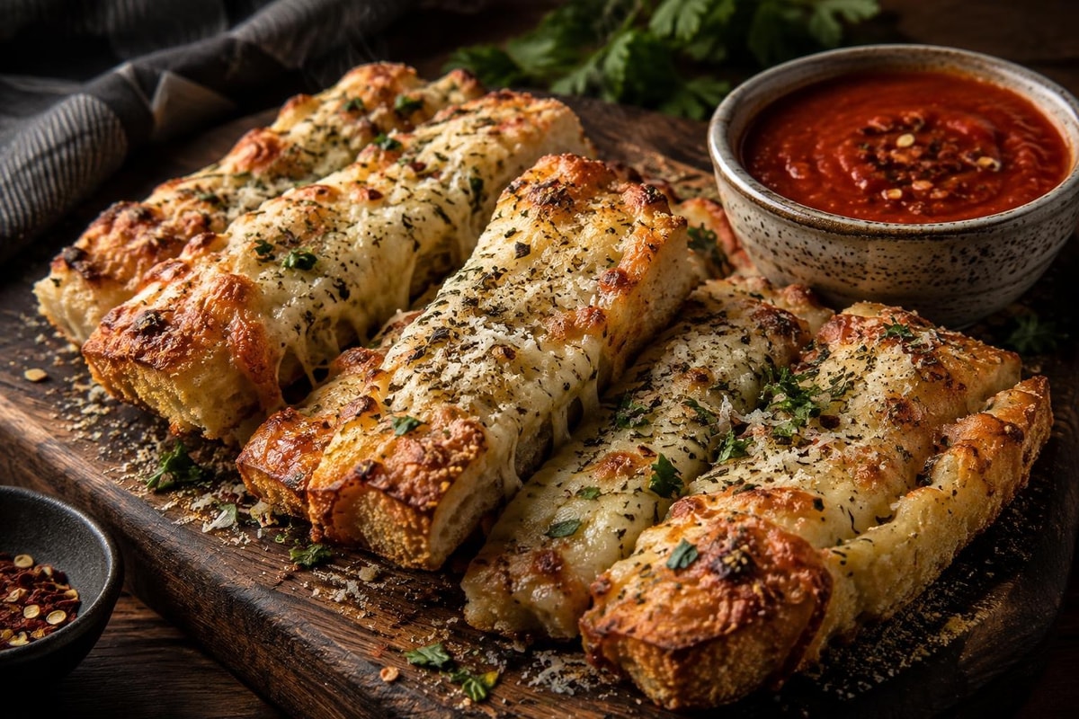 Dippable Cheesy Garlic Bread Pizza Night Dippable Cheesy Garlic Bread Pizza Night recipe from Little Fork Academy