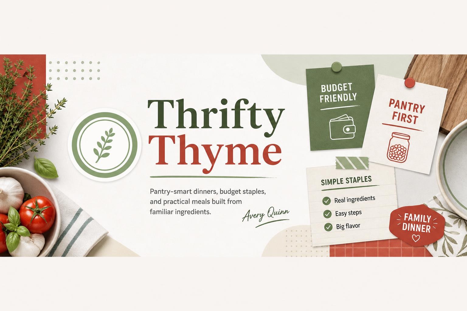 Thrifty Thyme creator kitchen