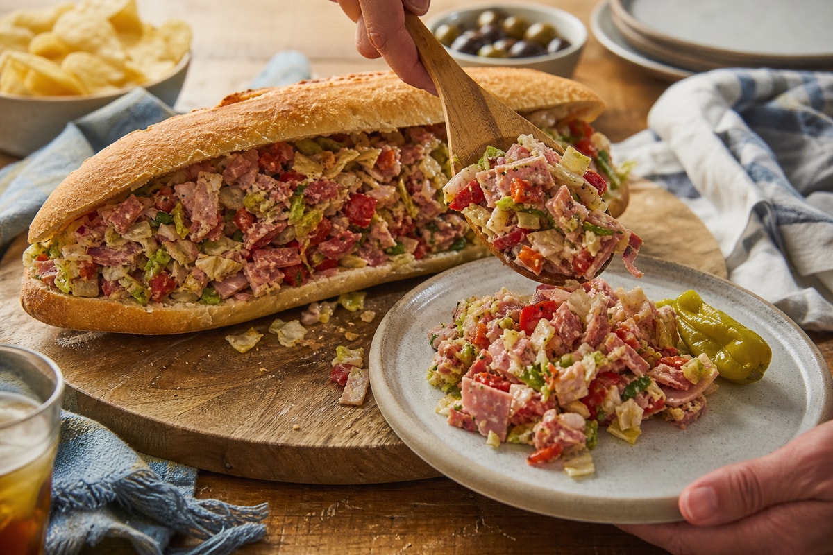 Chopped Italian Sandwich recipe from Ember Pot