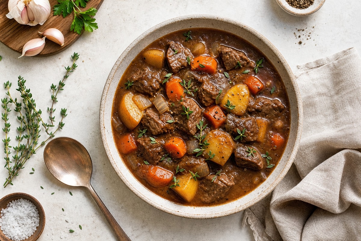 Slow Cooker Beef Stew recipe from Ember Pot