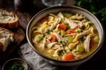 Slow Cooker Chicken Noodle Soup recipe from Ember Pot