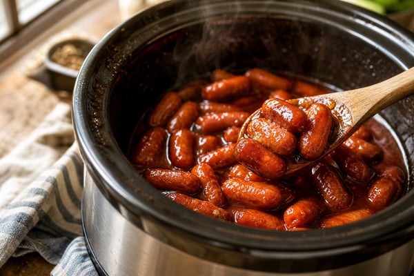 Slow Cooker Little Smokies recipe from Ember Pot