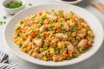 Chicken Fried Rice recipe from The Frosted Fork
