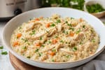 Slow Cooker Chicken and Rice recipe from The Frosted Fork