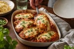 Baked Chicken Parmesan with Fresh Herbs recipe from Hearthday Table