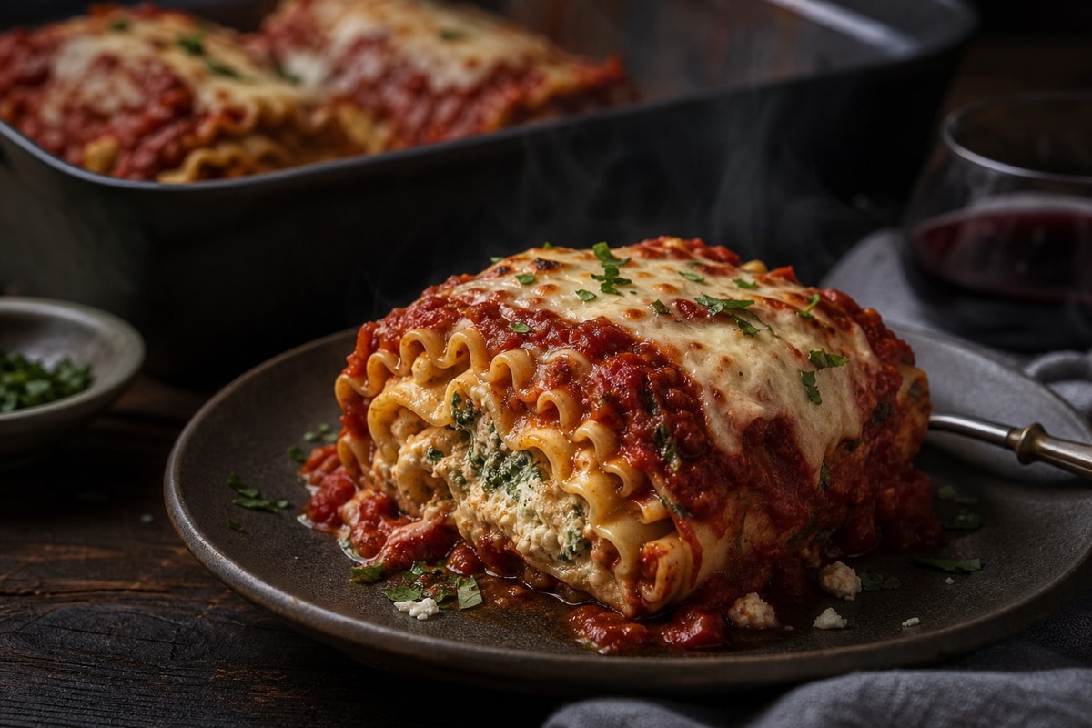 Lasagna Roll Ups Lasagna Roll Ups recipe from Hearthday Table