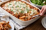 Lazy Lasagna Penne Bake recipe from Hearthday Table