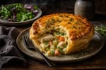 Puff Pastry Chicken Pot Pie recipe from Hearthday Table