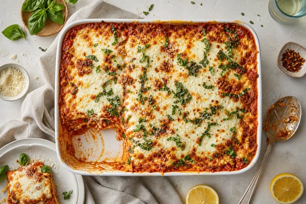 Ravioli Lasagna recipe from Hearthday Table