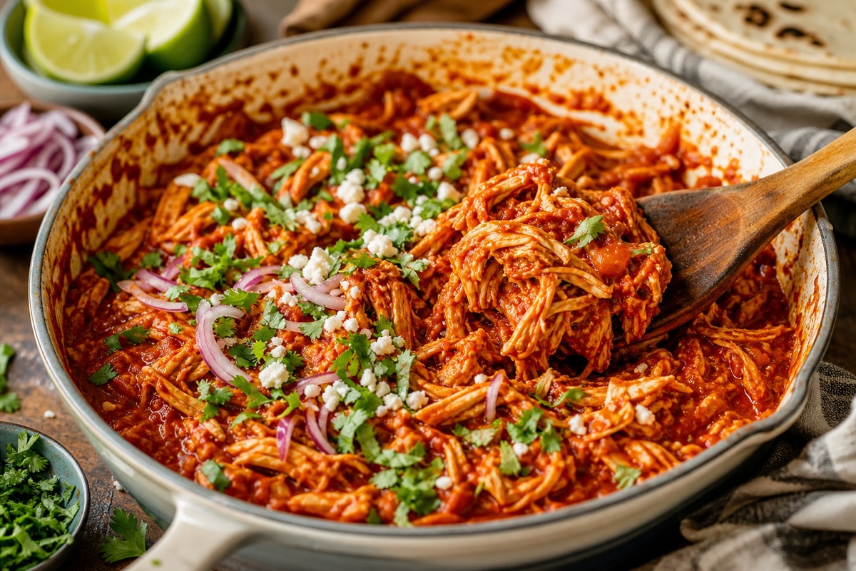 15-Minute Chicken Tinga recipe from Derek's Table