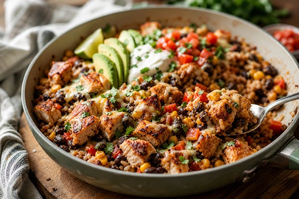 Chicken Burrito Bowls recipe from Derek's Table